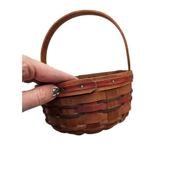 Vintage Longaberger 1989 All American Stitching Basket - Picture 5 of 6